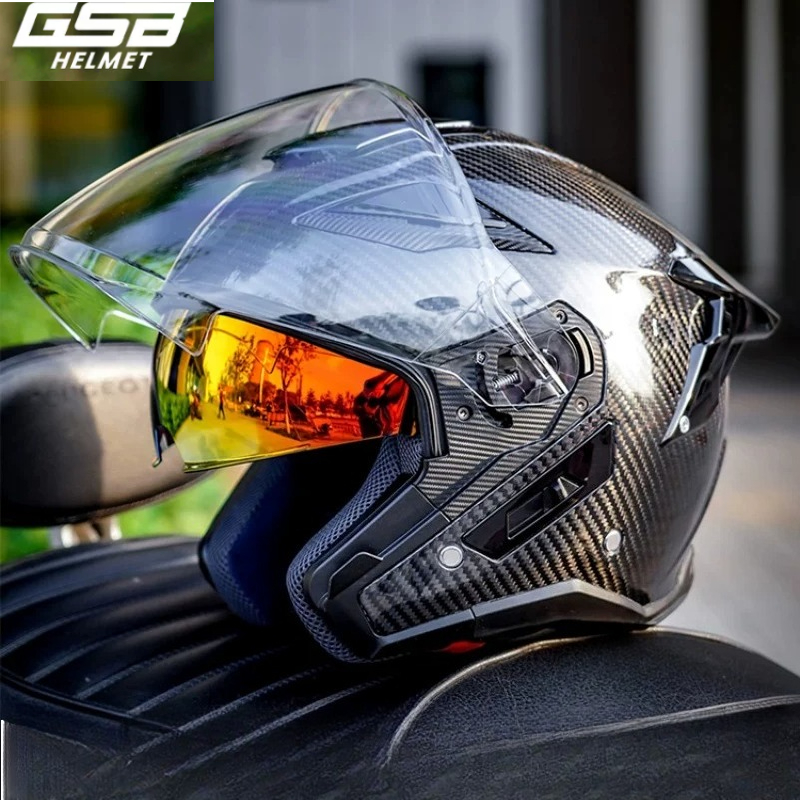 Carbon Fiber Lightweight Motorcycle Helmet - GSB 탄소 섬유 오토바이 헬멧 남성용