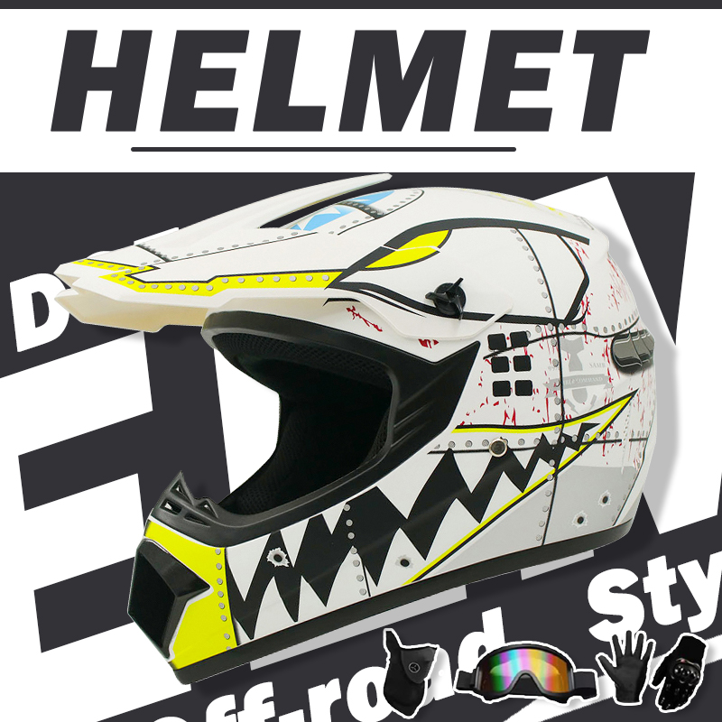 Off Road Motocross Helmet Goggles Set - 모토크로스 및 오프로드 헬멧 세트-극단 청소년