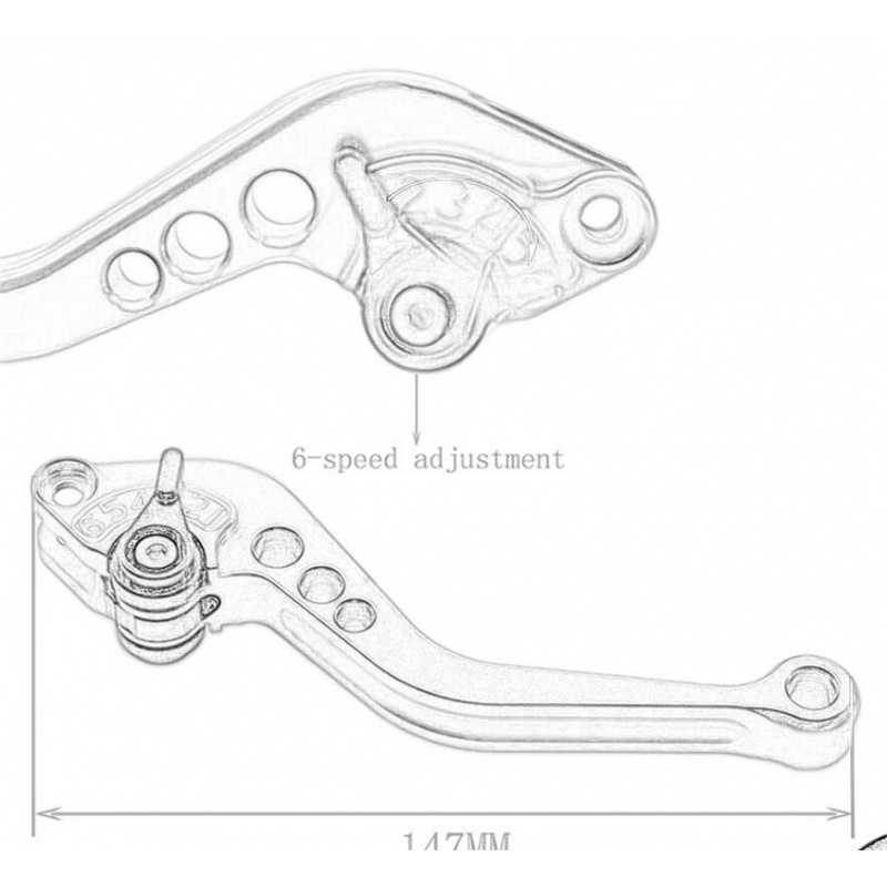 클러치 레버 브레이크 레버 세트 조정 가능한 모터 핸들 - Cnc Aluminum Adjustable Brake Clutch Levers 리뷰 및 가격