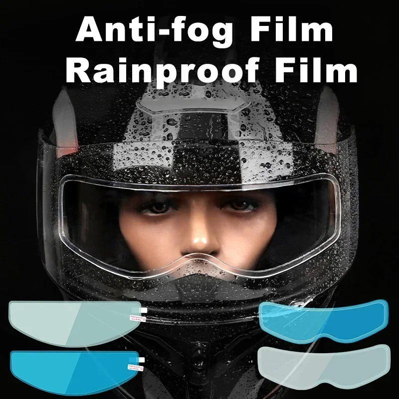 1/4pcs 오토바이 헬멧 투명 안개 방지 비 필름 고 - Motorcycle Helmets 리뷰 및 가격