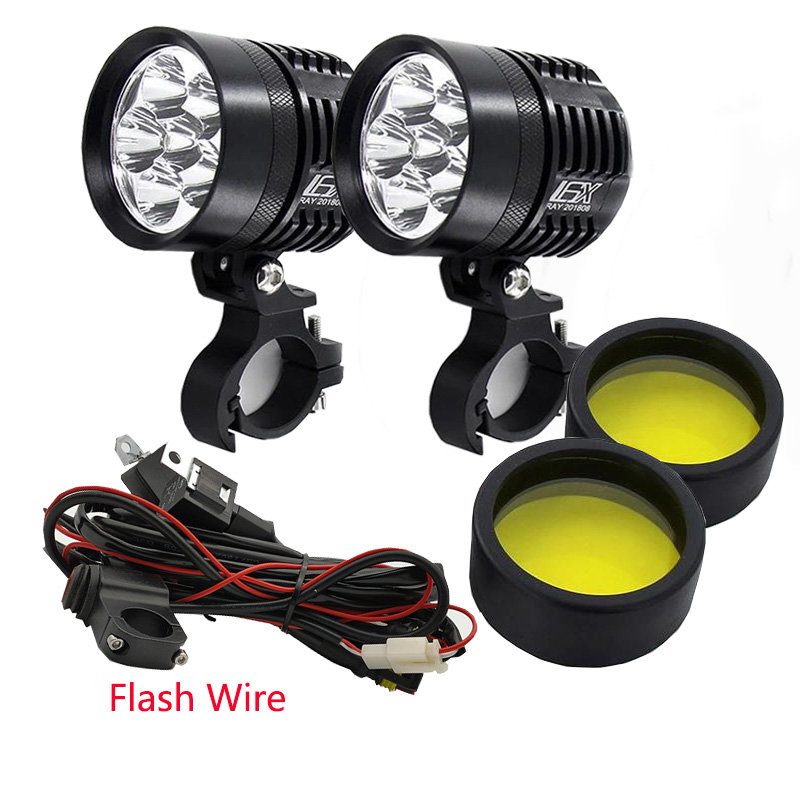 2PCS 유니버설 L6X 헤드라이트 LED 오토바이 오 - Universal Motorcycle Led Headlight Projector 리뷰 및 가격