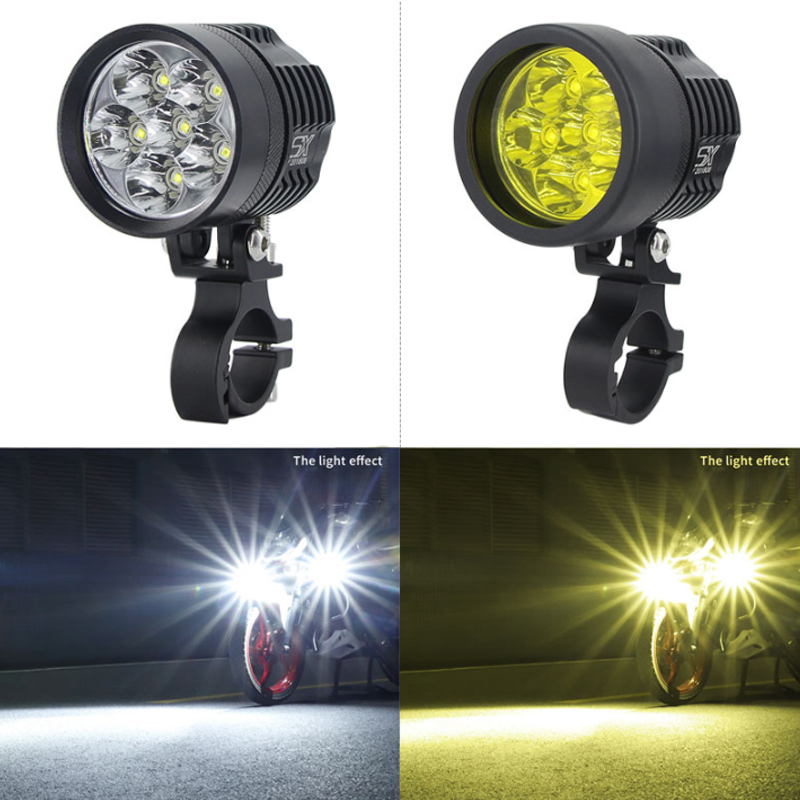 2PCS 유니버설 L6X 헤드라이트 LED 오토바이 오 - Universal Motorcycle Led Headlight Projector 리뷰 및 가격