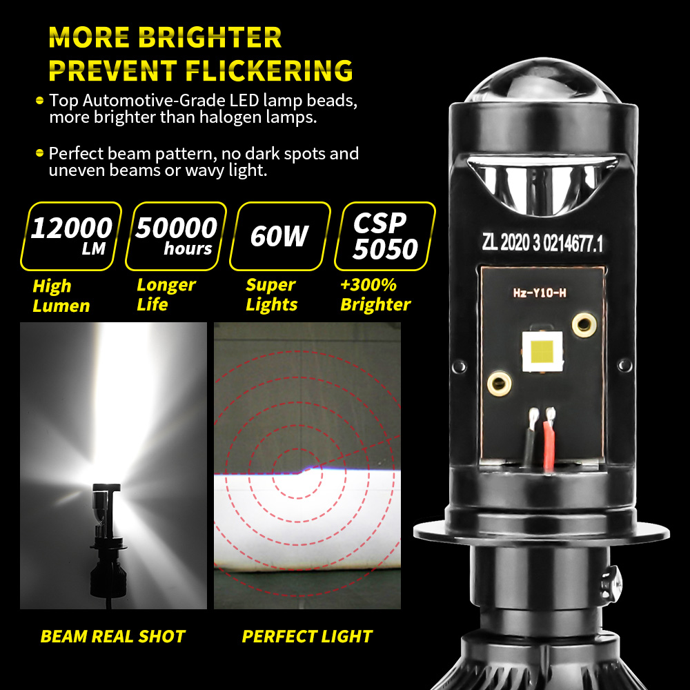 자동차 헤드라이트 미니 렌즈, 미니 LED 프로젝터,  - Universal Motorcycle Led Headlight Projector 리뷰 및 가격