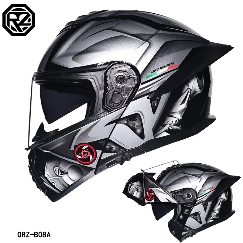 ORZ 오토바이 헬멧 듀얼 바이저 모듈형 플립업 풀페이 - Modular Flip Up Motorcycle Helmet Dot Approved 리뷰 및 가격