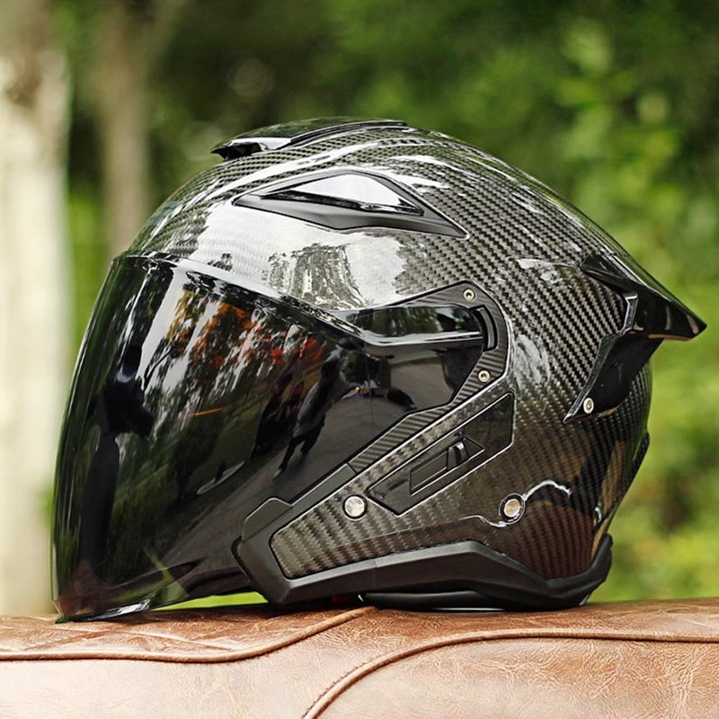 GSB 탄소 섬유 오토바이 헬멧 남성용 기관차 사계절  - Carbon Fiber Lightweight Motorcycle Helmet 리뷰 및 가격