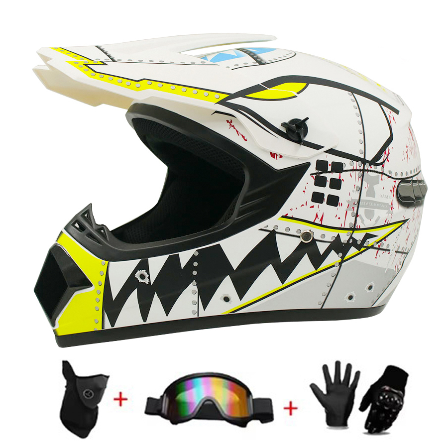 모토크로스 및 오프로드 헬멧 세트-극단 청소년 챌린지  - Off Road Motocross Helmet Goggles Set 리뷰 및 가격