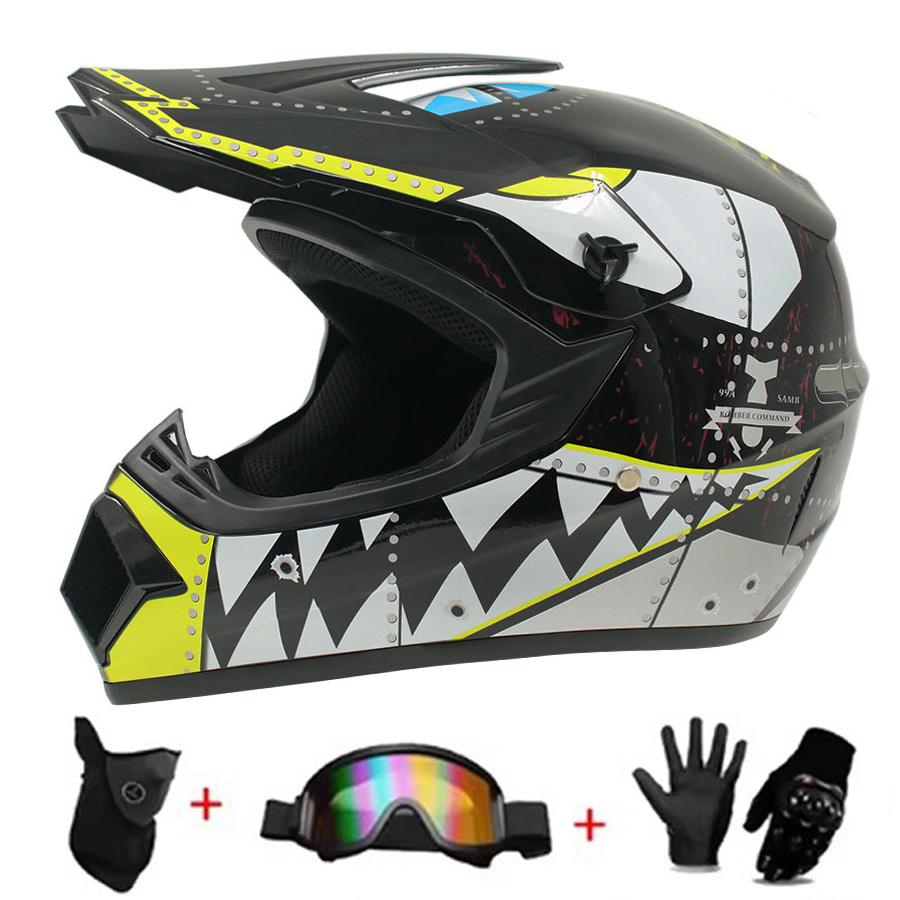 모토크로스 및 오프로드 헬멧 세트-극단 청소년 챌린지  - Off Road Motocross Helmet Goggles Set 리뷰 및 가격