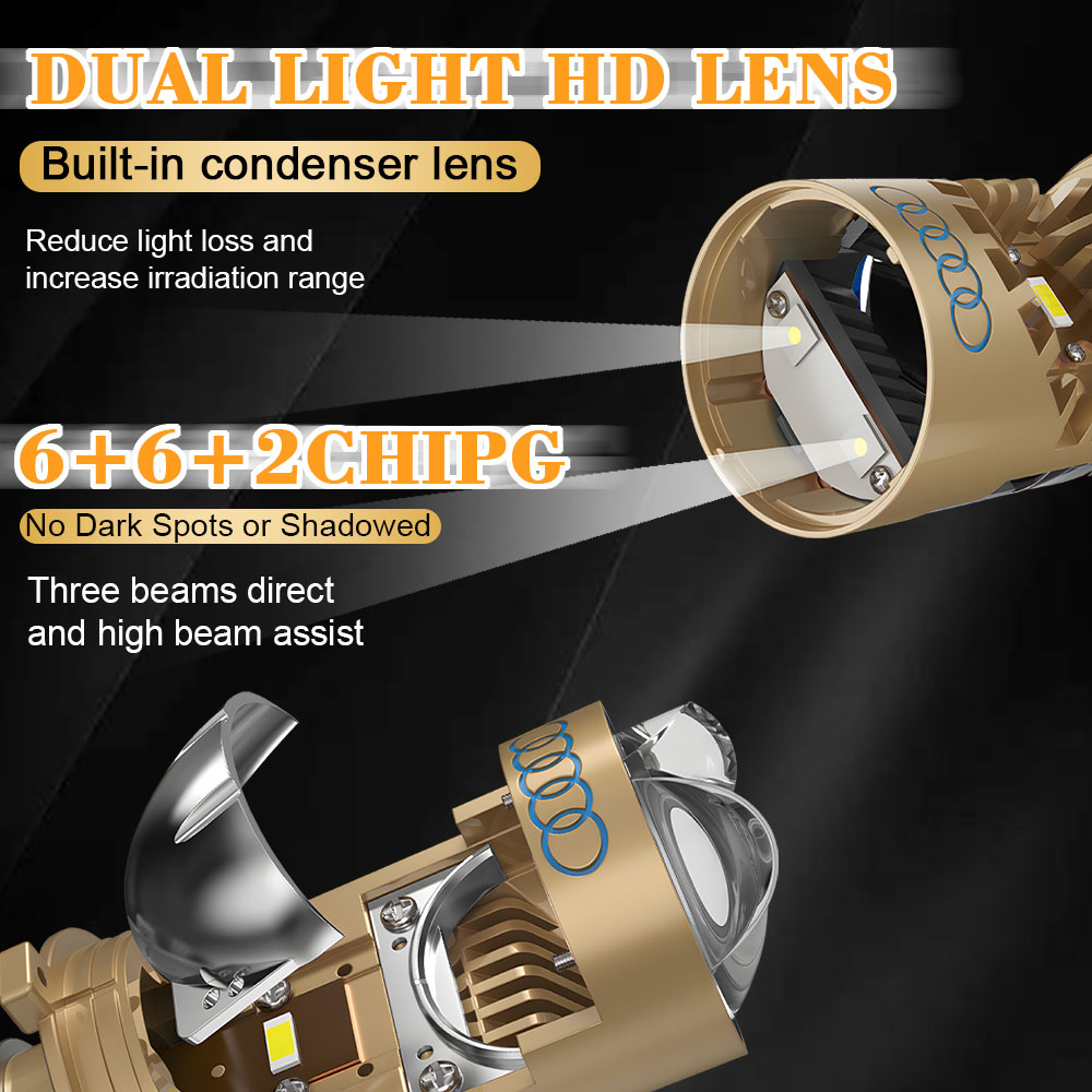T8 Pro Bi LED 자동차 라이트 H4 프로젝터  - Universal Motorcycle Led Headlight Projector 리뷰 및 가격