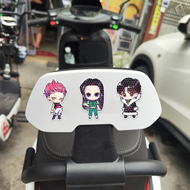 애니메이션 풀타임 헌터 강력 반사 경고 자동차 스티커  - Motorcycle Helmets 리뷰 및 가격