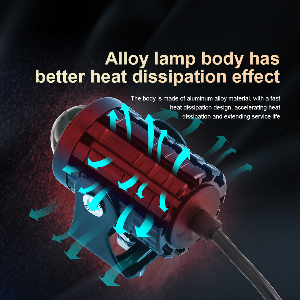 2PCS 범용 오토바이 LED 헤드 라이트 프로젝터 렌 - Universal Motorcycle Led Headlight Projector 리뷰 및 가격