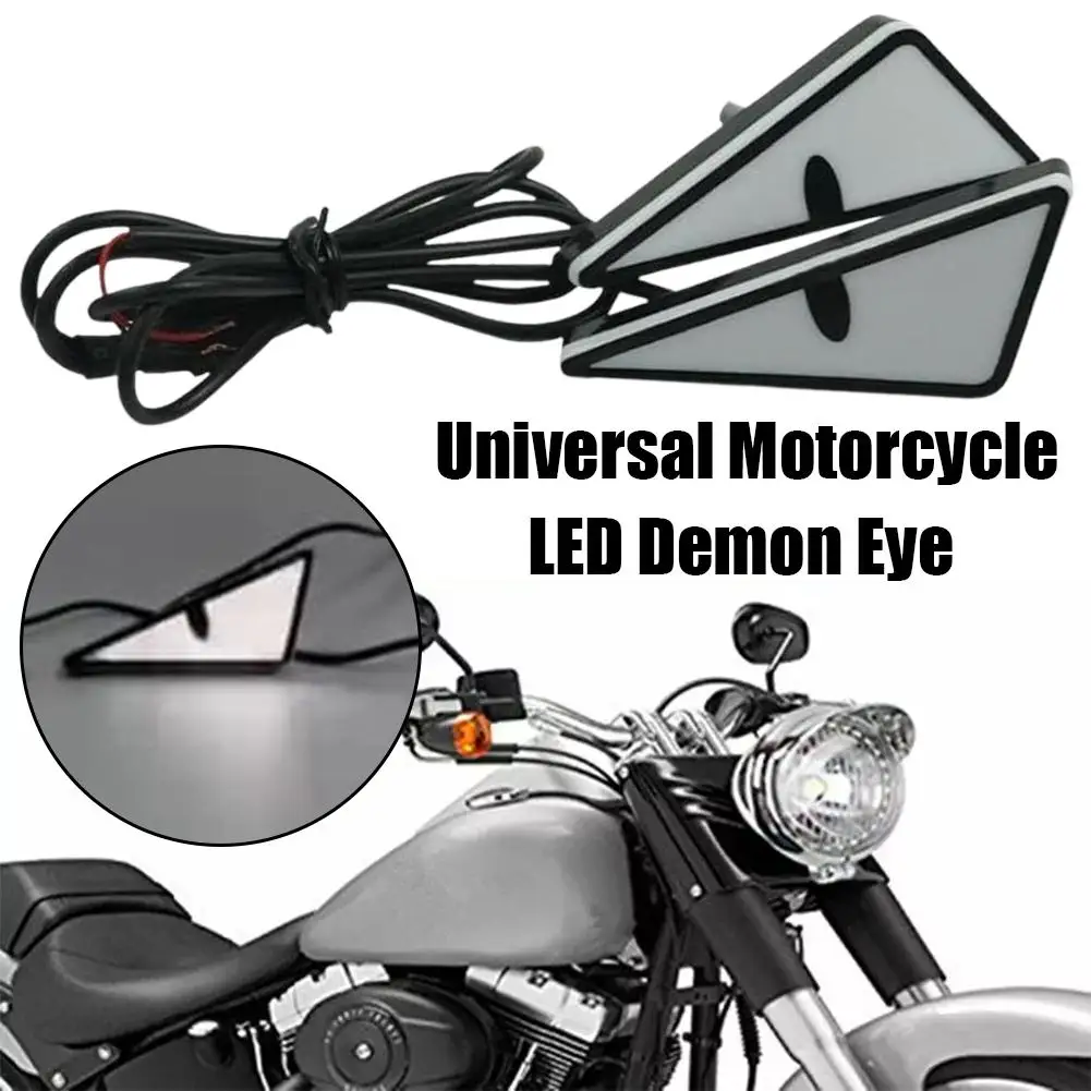 유니버설 오토바이 LED 데몬 아이 라이트 방수 데빌  - Universal Motorcycle Led Headlight Projector 리뷰 및 가격