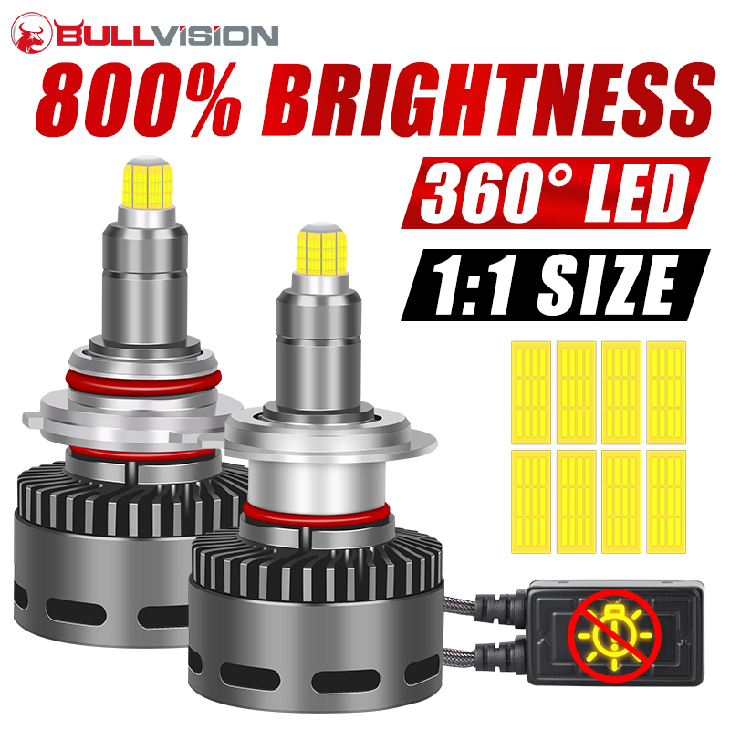 H11 H1 H7 LED 360 캔버스 자동차 헤드라이 - Universal Motorcycle Led Headlight Projector 리뷰 및 가격
