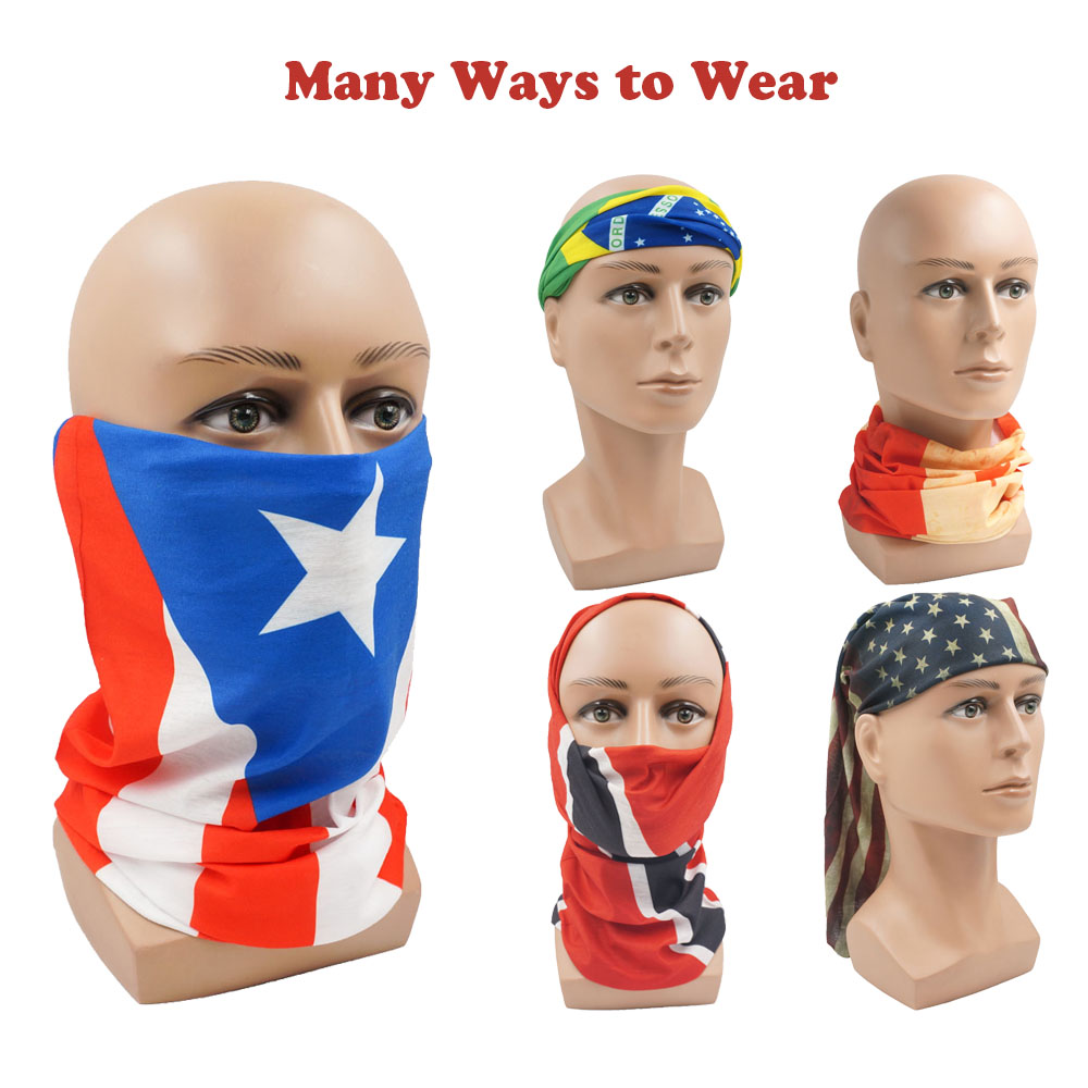 알제리 국기 인쇄 된 두건 모자를 쓰고 있죠 Balac - Riding Gear 리뷰 및 가격