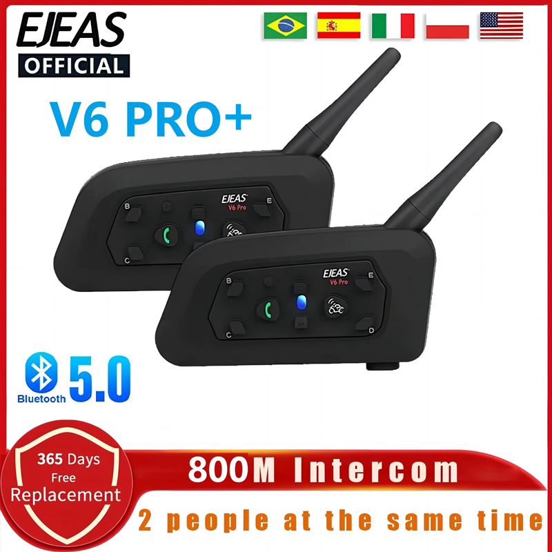 EJEAS V6 PRO + 오토바이 헬멧 헤드셋 블루투 - Universal Motorcycle Helmet Intercom Headset 리뷰 및 가격