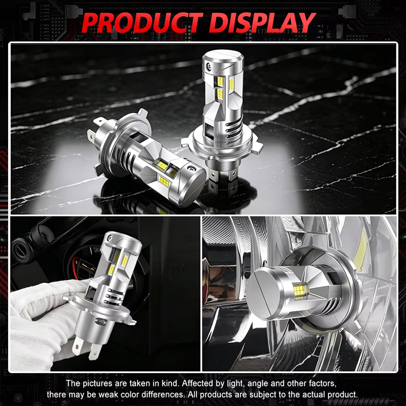 H4 LED 캔버스 헤드라이트 12V 9003 HB2  - Universal Motorcycle Led Headlight Projector 리뷰 및 가격