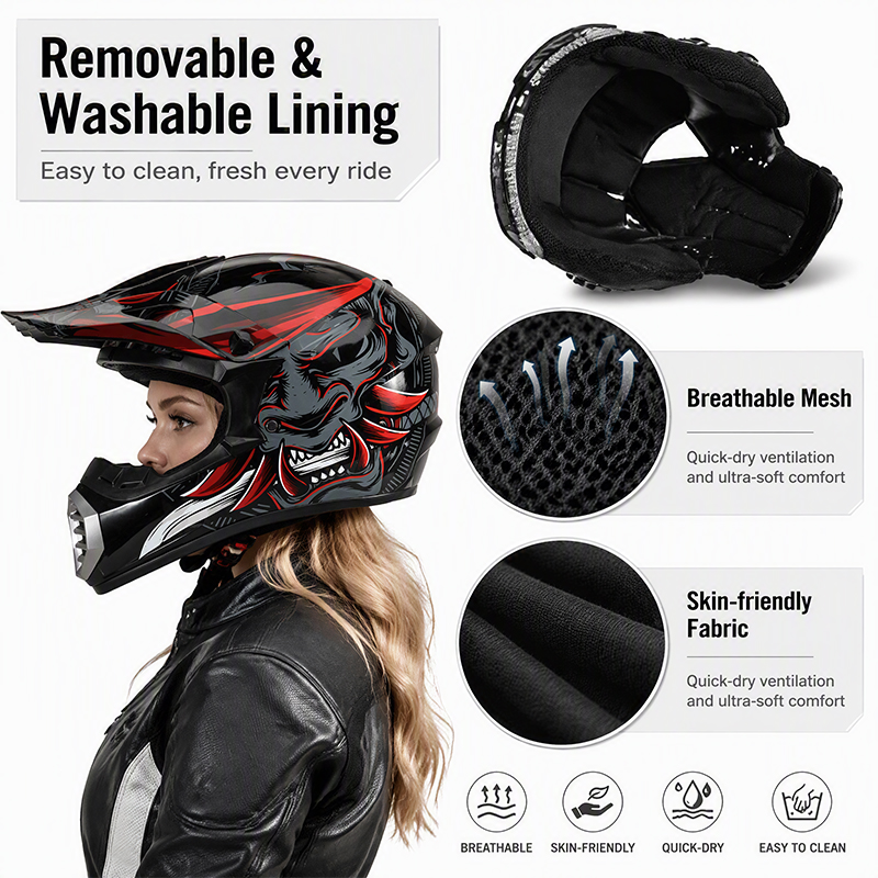유추이즈 모토크로스 헬멧 세트 성인용 오프로드 풀페이스 - Off Road Motocross Helmet Goggles Set 리뷰 및 가격